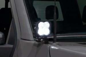 Ford F-150 LED Light Pods - Above Hood - Diode Dynamics - SS3 Stage Series Backlit Ditch Light Kit - Pro White - `21-`22